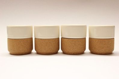 Espresso-Tasse aus Keramik mit Korkfassung! 1 Tasse!