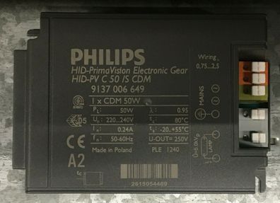 Philips Vorschaltgerät HID-PV C 50 / S CDM 9137006649