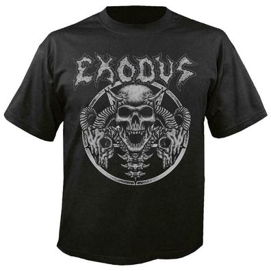 EXODUS - Horns Skull T-Shirt NEU & Official!