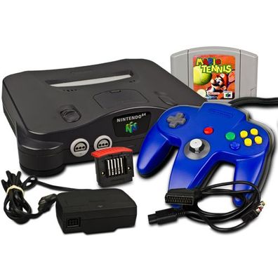 Nintendo 64 - N64 Konsole + Controller + Expansions PAK + MARIO TENNIS