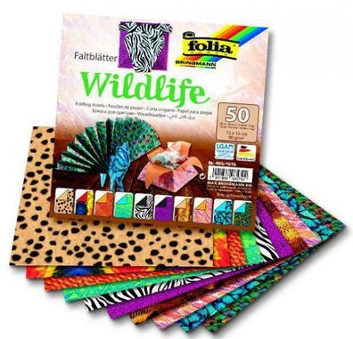 Faltblätter Wildlife, 80g/ m2