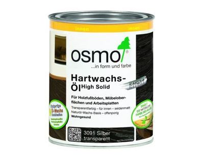 OSMO Hartwachs-Öl High Solid EFFEKT 3091 Silber transparent