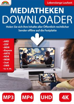 Mediatheken Downloader - Kein Abo - Lebenslange Lizenz - PC Download Version