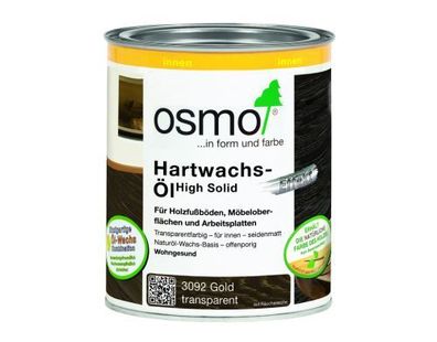 OSMO Hartwachs-Öl High Solid EFFEKT 3092 Gold transparent
