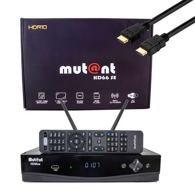 Mutant HD66 SE UHD 2160p E2 Linux Receiver mit 1x DVB-S2 & 1x DVB-C/ T2 Tuner, PVR