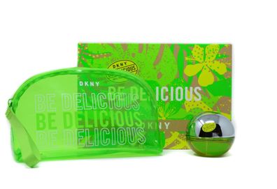 DKNY Be Delicious Eau de Parfum Spray 30 ml Cosmetic Bag im Set