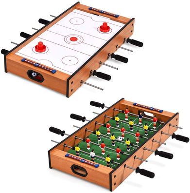 2 in 1 Spieltisch, Multifunktionsspieltisch Holz, Multi-Spieltisch, Air Hockeytisch