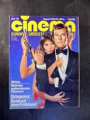 Cinema - Europas grösste Filmzeitschrift - 8/1983 - Nr. 63 - James Bond 007
