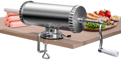 3L Wurstfüller manuell, Wurstmaschine aus Alulegierung, Wurstfüllmaschine Wurstpresse