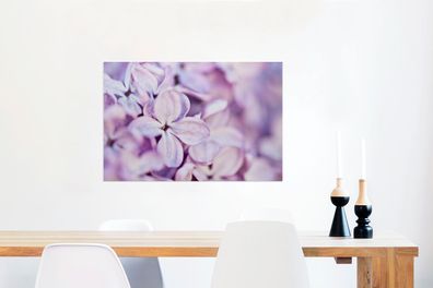 Glasbilder - 60x40 cm - Nahaufnahme von Lavendelblüten (Gr. 60x40 cm)