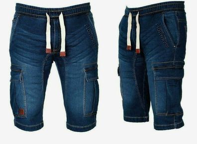 Geographical Norway Herren Cargo Shorts Bermuda Jeans shorts Kurze Hose knielang