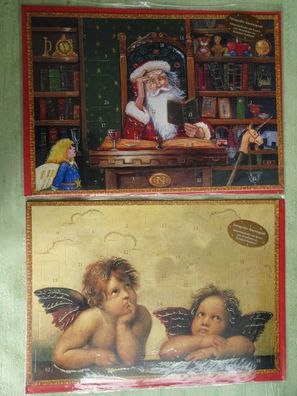 2 Adventskalender mit Kuvert Coppenrath 35 x 25 cm Raffael & denkender Weihnachtsman