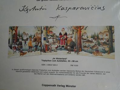 Adventskalender Coppenrath Triptychon Im Winterland Kasparavicius Kestutis DM-Zeit