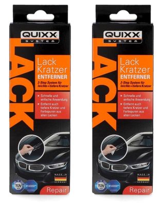 QUIXX 2x LackReparatur Set KratzerEntferner Auto Reparieren Kratzer entfernen