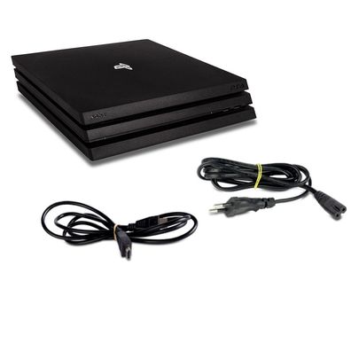 PS4 Pro Konsole - Modell Cuh-7016B 1 TB in Schwarz #53 mit allen Kabeln