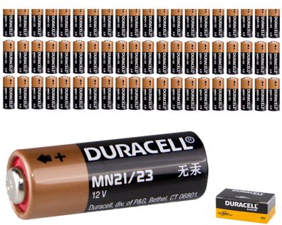 60x Duracell MN21 Batterie 12V 33mAh - 23GA LRV08 23A V23GA LR23A A23 - 60 Stück