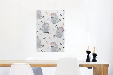 Glasbilder - 40x60 cm - Design - Vogel - Tiere (Gr. 40x60 cm)