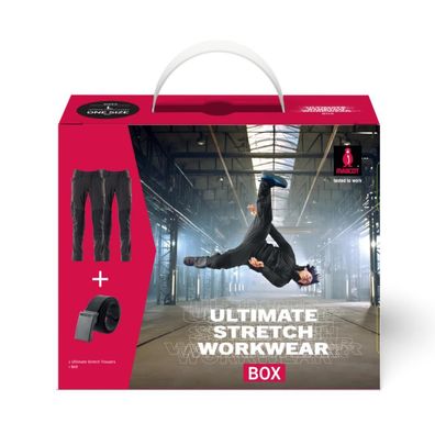 Mascot® Workwear Box 2 Ultimate Stretch Arbeitshosen mit Gürtel Größe 50
