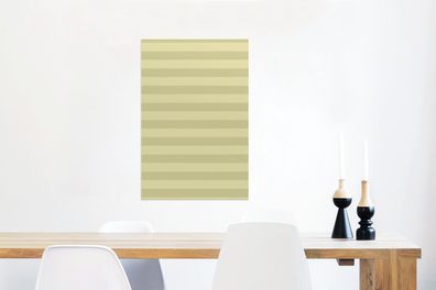 Glasbilder - 40x60 cm - Streifen - Muster - Gelb (Gr. 40x60 cm)