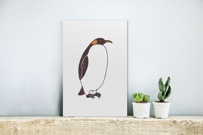 Glasbilder - 20x30 cm - Pinguin - Kinder - Weiß (Gr. 20x30 cm)
