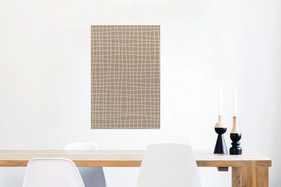 Glasbilder - 60x90 cm - Braun - Grau - Muster (Gr. 60x90 cm)