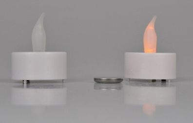 LED-Teelichter 3x 2er-Set mit Batterien elektrische Kerze Deko Teelicht weiß