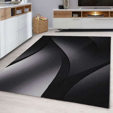 Wunderschöne Designer Teppich Modern Kurzflor Abstrakt Wellen Muster öko tex