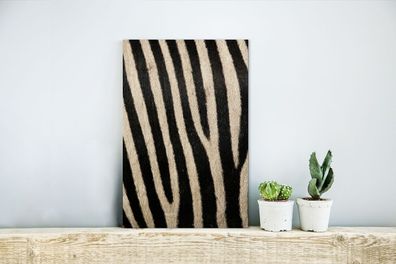 Glasbilder - 20x30 cm - Tiere - Zebra - Muster (Gr. 20x30 cm)