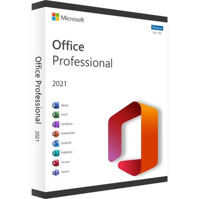 Microsoft Office 2021 Professional Vollversion MS Pro 32/64Bit SOFORT