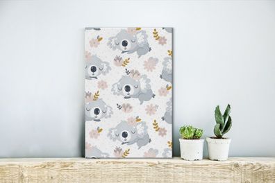 Leinwandbilder - 20x30 cm - Design - Blumen - Tiere (Gr. 20x30 cm)