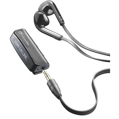 Cellularline Bluetooth Headset-Clip mit Display Mikrofon Stereo Musik Kopfhörer