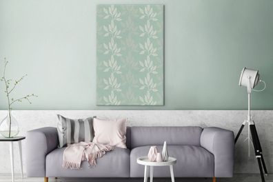 Leinwandbilder - 90x140 cm - Pflanzen - Grün - Patterns (Gr. 90x140 cm)