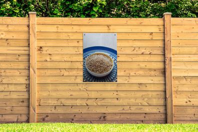 Gartenposter - 60x90 cm - Eine dekorative Schale mit Quinoa (Gr. 60x90 cm)