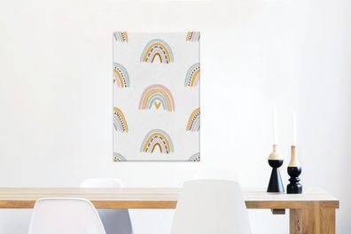 Leinwandbilder - 60x90 cm - Design - Regenbogen - Dekoration (Gr. 60x90 cm)