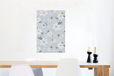 Leinwandbilder - 40x60 cm - Design - Pflanzen - Blumen (Gr. 40x60 cm)