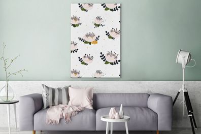 Leinwandbilder - 90x140 cm - Design - Blumen - Pflanzen (Gr. 90x140 cm)