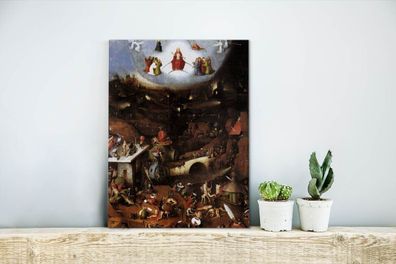 Leinwandbilder - 30x40 cm - Das Jüngste Gericht - Gemälde von Hieronymus Bosch