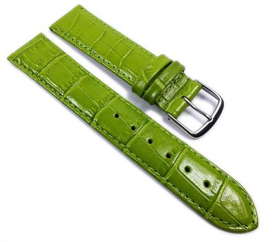 Louisiana Print XL Ersatzband Uhrenarmband Leder Grün 21908S