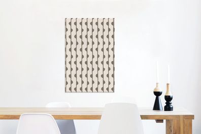 Leinwandbilder - 40x60 cm - Kreis - Linie - Patterns (Gr. 40x60 cm)