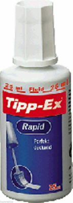 2-12 Stück BIC Tipp-Ex Rapid Korrekturflüssigkeit weiß 25 ml perfekt deckend NEU