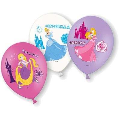 Disney Prinzessin 6 Latexballons 27,5 cm Deko Geburtstag Party Princess Mädchen