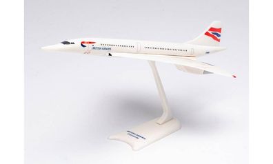 Herpa Snap Fit 613439 - British Airways Aérospatiale-BAC Concorde - G-BOAC. 1:250