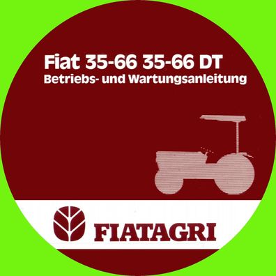 Betriebsanleitung Fiat Traktor Trattori 35-66 und 35-66 DT
