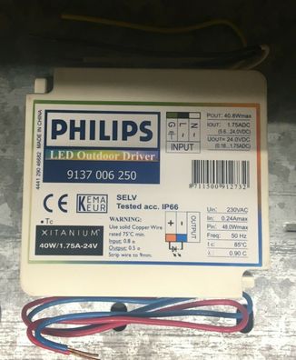Philips LED Driver Xitanium 40W/1.75A-24V 9137006250
