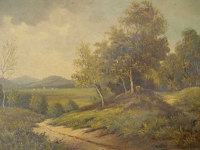 Landschaft/ Ölbild/ Ölgemälde/ Bild/ Gemälde/ Signiert: H. Peters (Gr. Mittel)