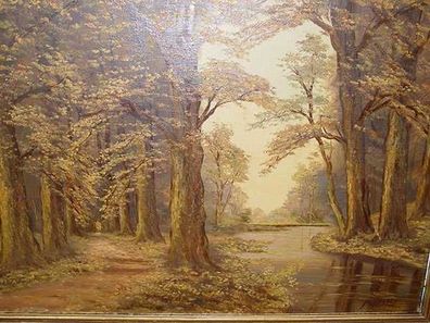 Lichtung im Wald/ Ölbild/ Bild/ Gemälde/ Nicolaas van Yperen/ signiert (Gr. Mittel)