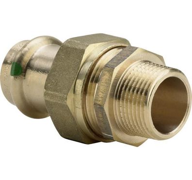 Viega Verschraubung mit SC Sanpress 2265 flachdichtend in 22mm x R3/4 Sibr