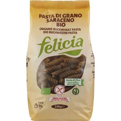 250 g Bio Felicia Buchweizen Fusilli, Pasta, glutenfrei, basisch, Nudel