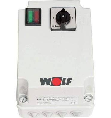 Wolf 2-Stufenschalter DS-2 Motorvollschutzschalter 8A, 400 V