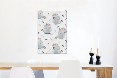 Leinwandbilder - 60x90 cm - Design - Vogel - Tiere (Gr. 60x90 cm)